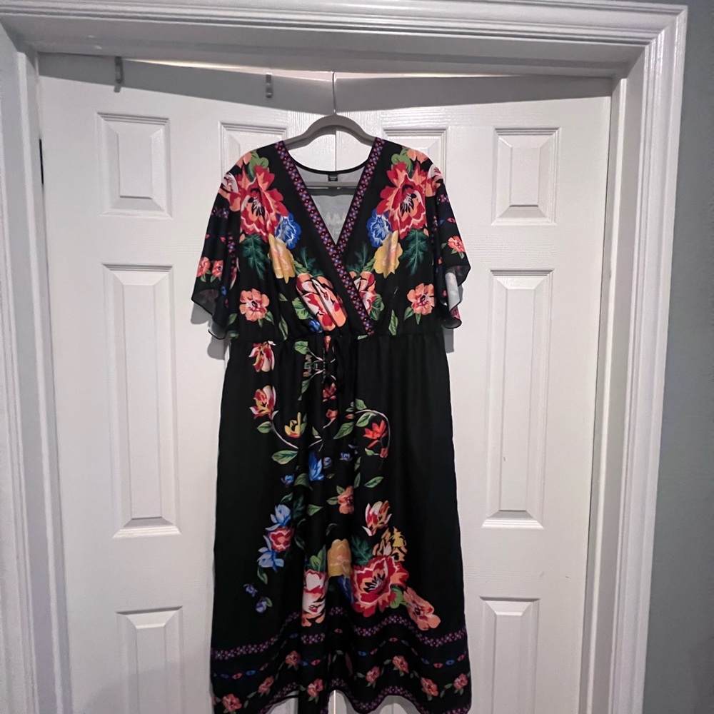 SHEIN Curve 4XL Mexican-Inspired Sun Dress